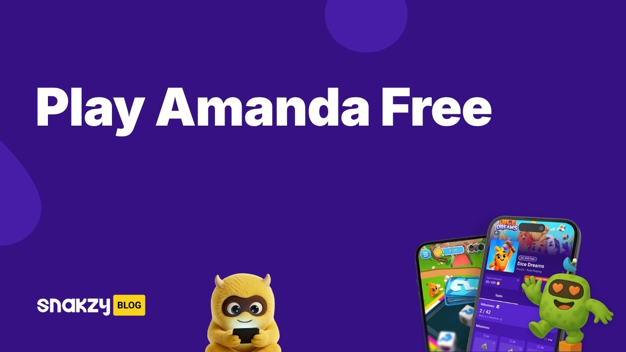 Featured image card for the amanda the adventurer free play guide on Snakzy.
