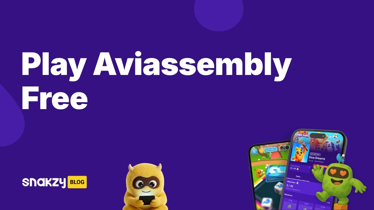 Featured card for the Aviassembly mobile guide showing how to get the Steam game free through Snakzy.