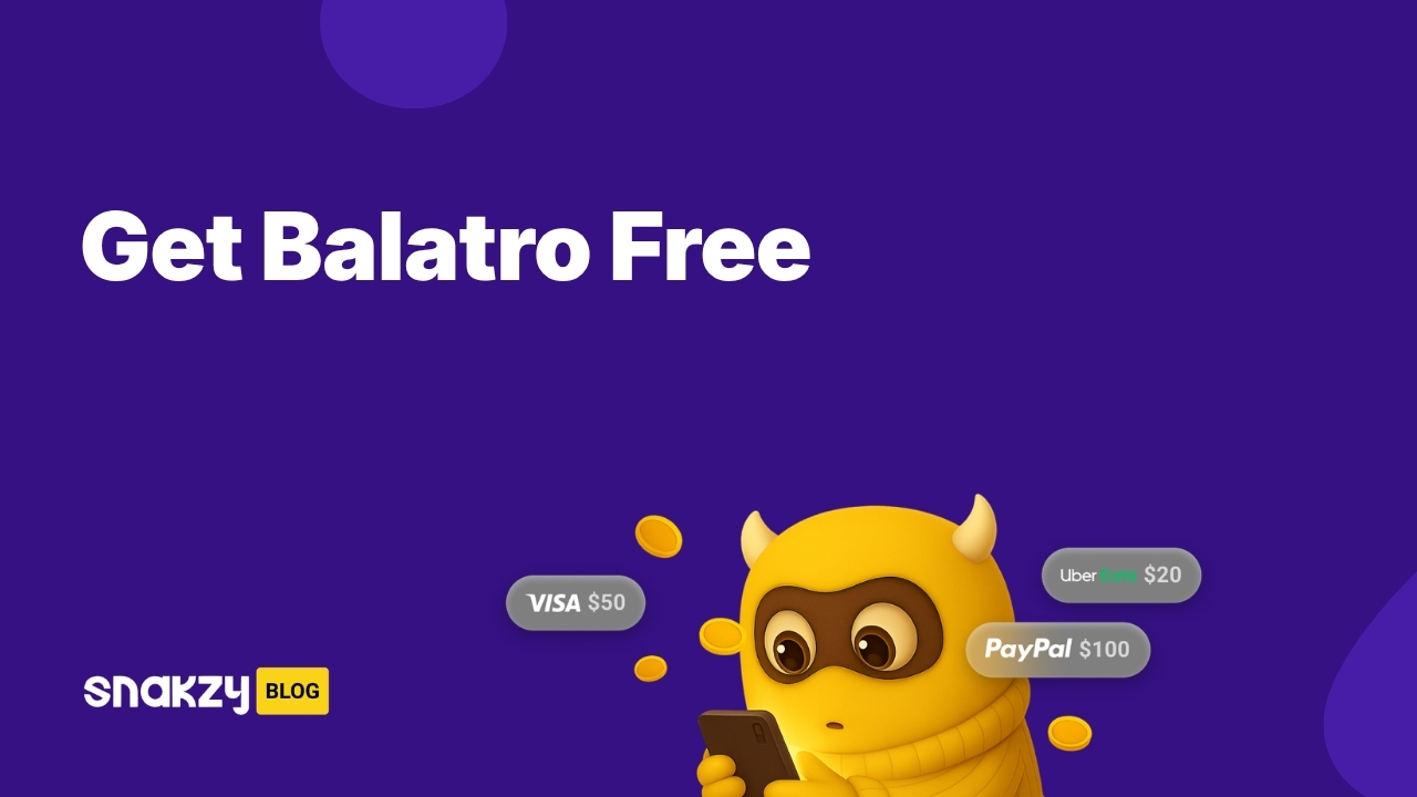 Featured image card for a guide on how to get the Balatro APK on Android for free through Snakzy.