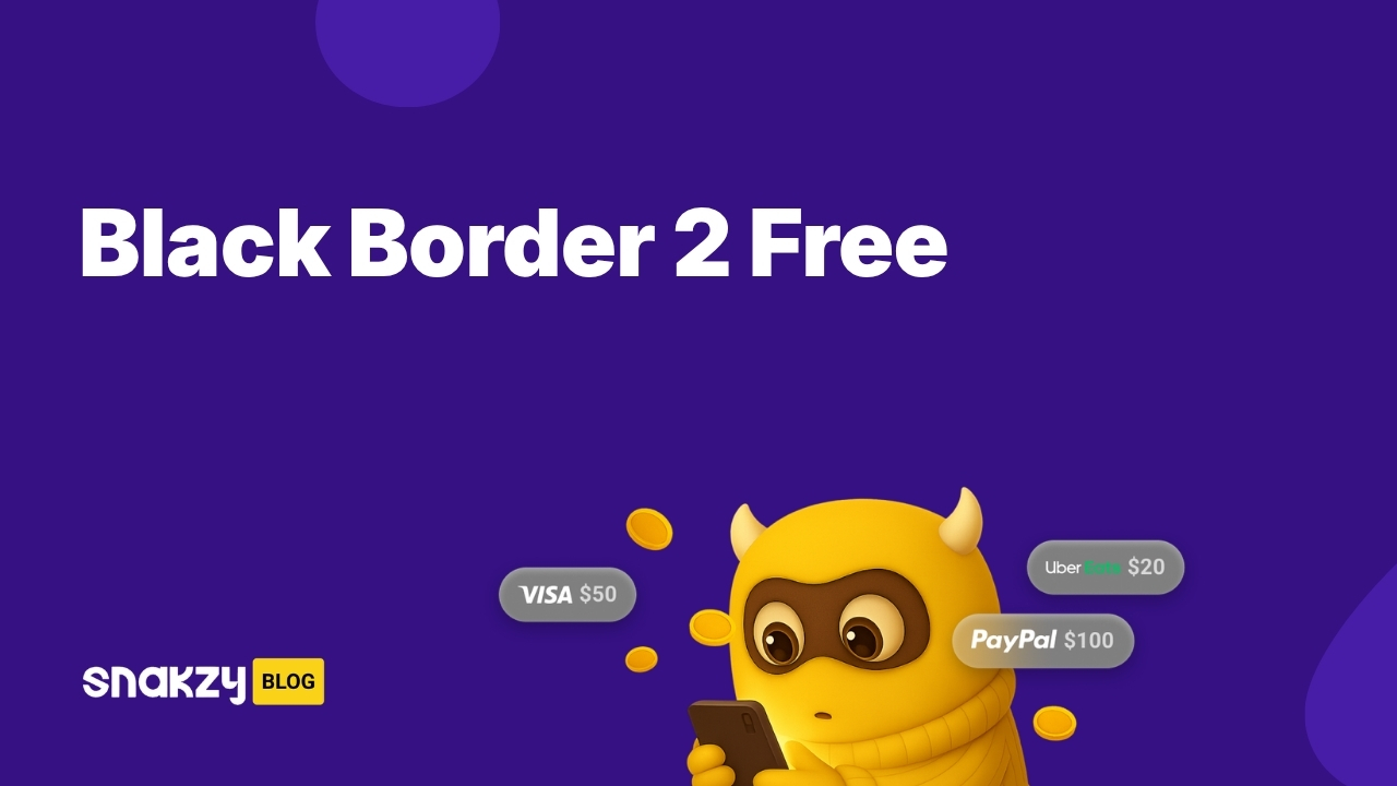 Featured image card showing how to get the Black Border 2 APK on Android for free through Snakzy.
