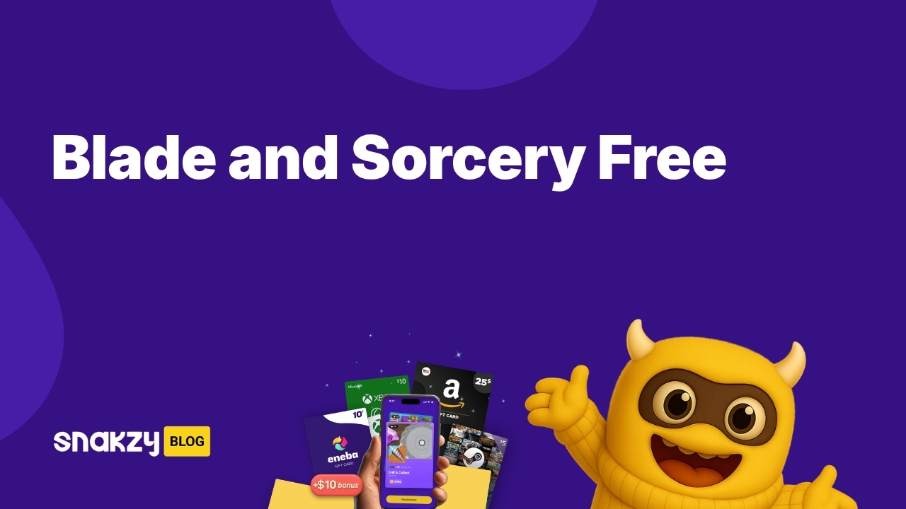 Featured card for a guide on how to get Blade and Sorcery for free using Snakzy.
