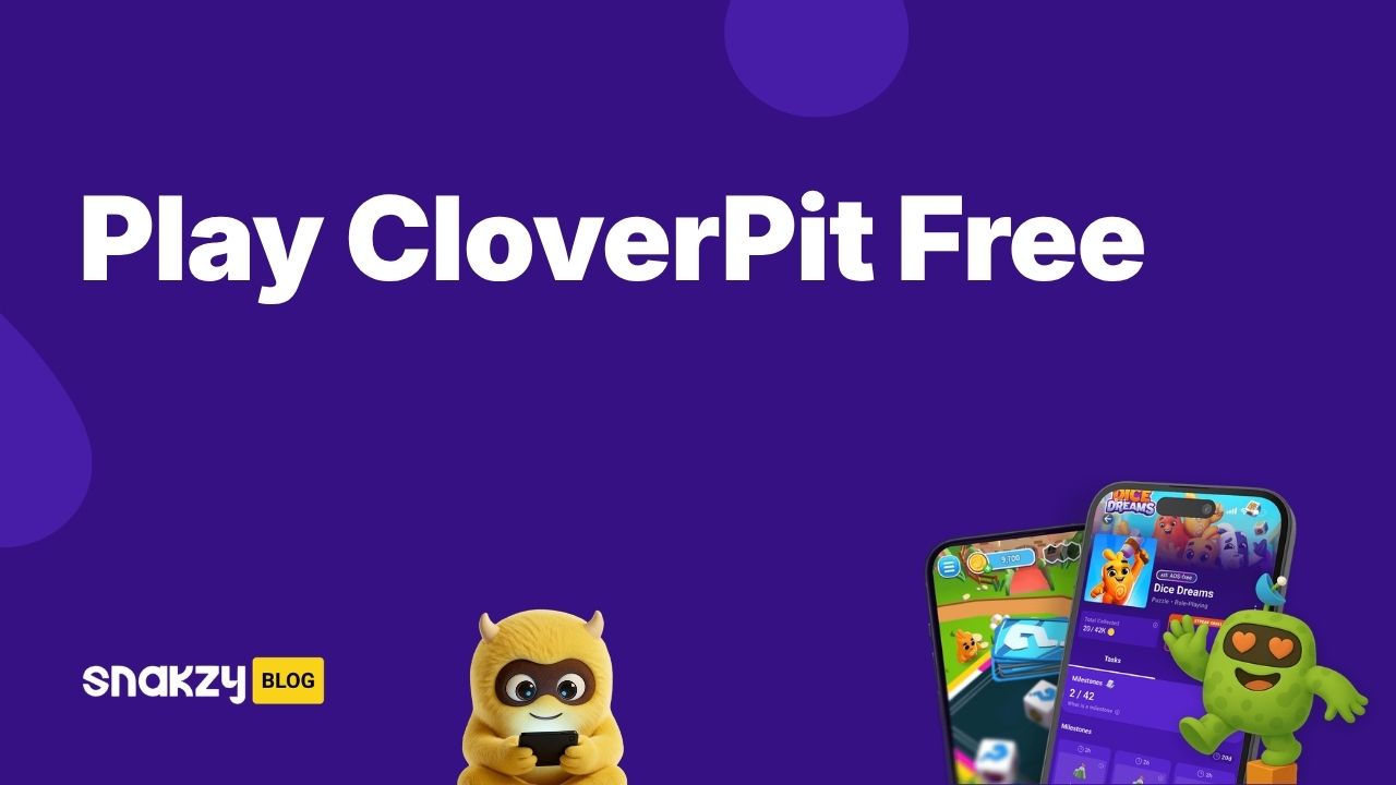 Featured image card for the Snakzy guide on how to get CloverPit free on Steam.
