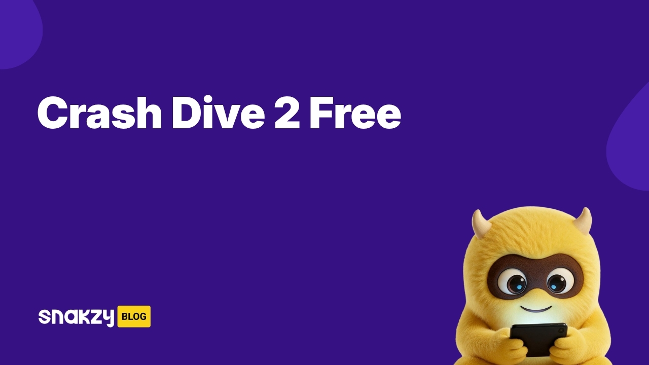 Featured image card for getting the Crash Dive 2 APK safely on Android through Snakzy rewards.