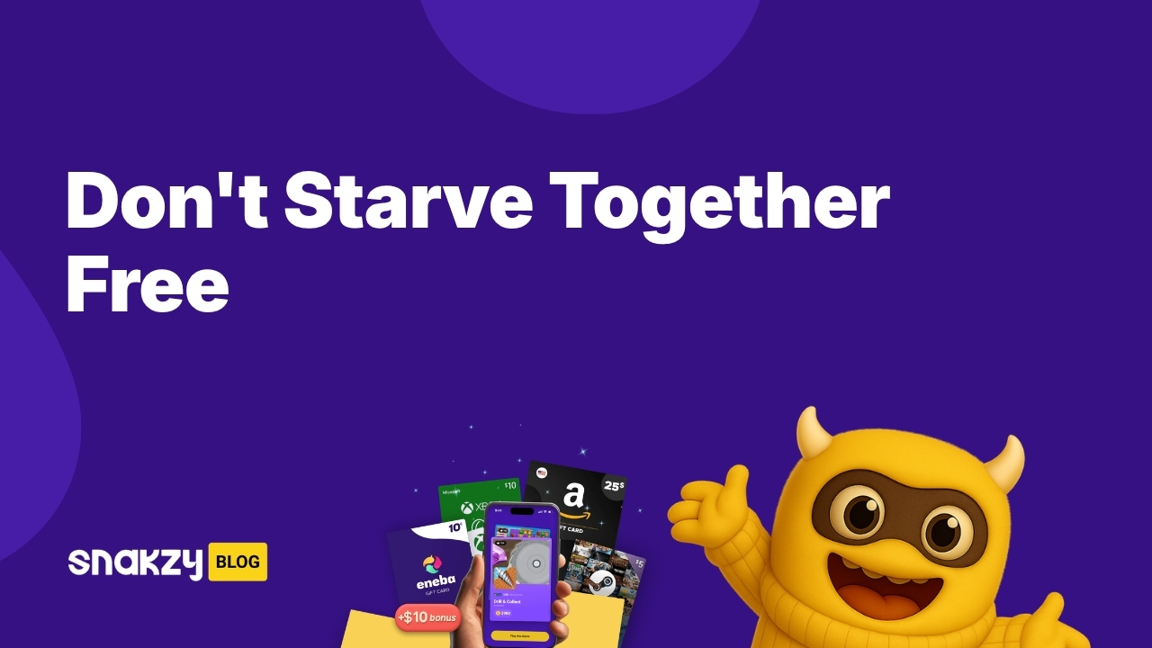 Featured image card for the Snakzy guide on how to get Don't Starve Together free on Steam.