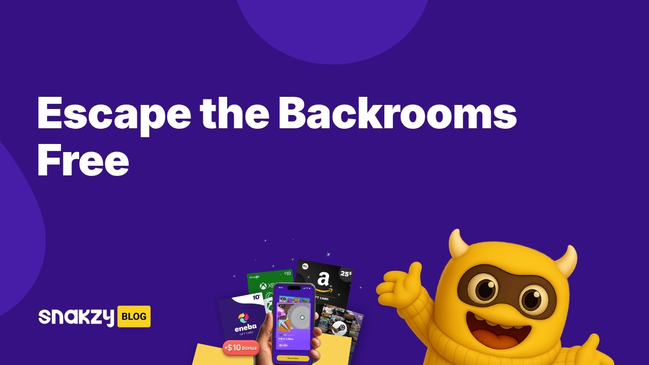 Featured card for the Snakzy guide on how to get Escape the Backrooms free on Steam.