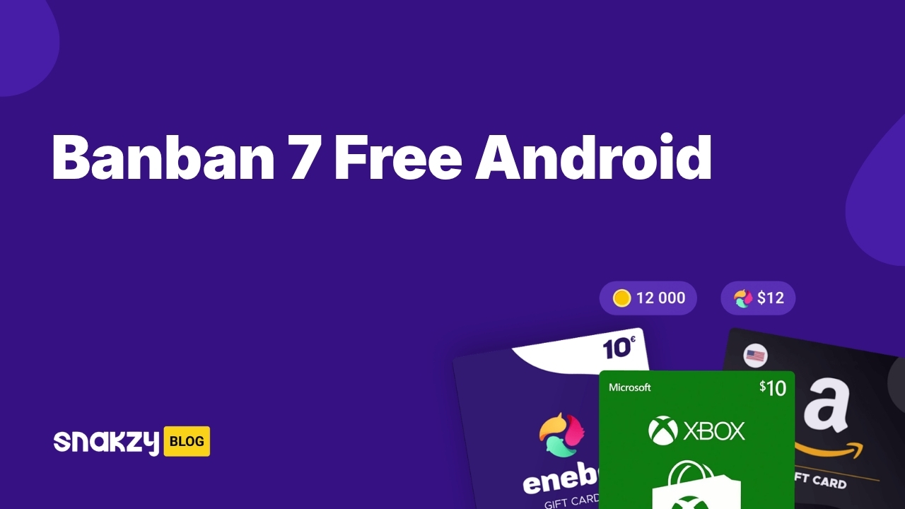 Featured image card for earning Garten of Banban 7 APK free on Android through Snakzy.