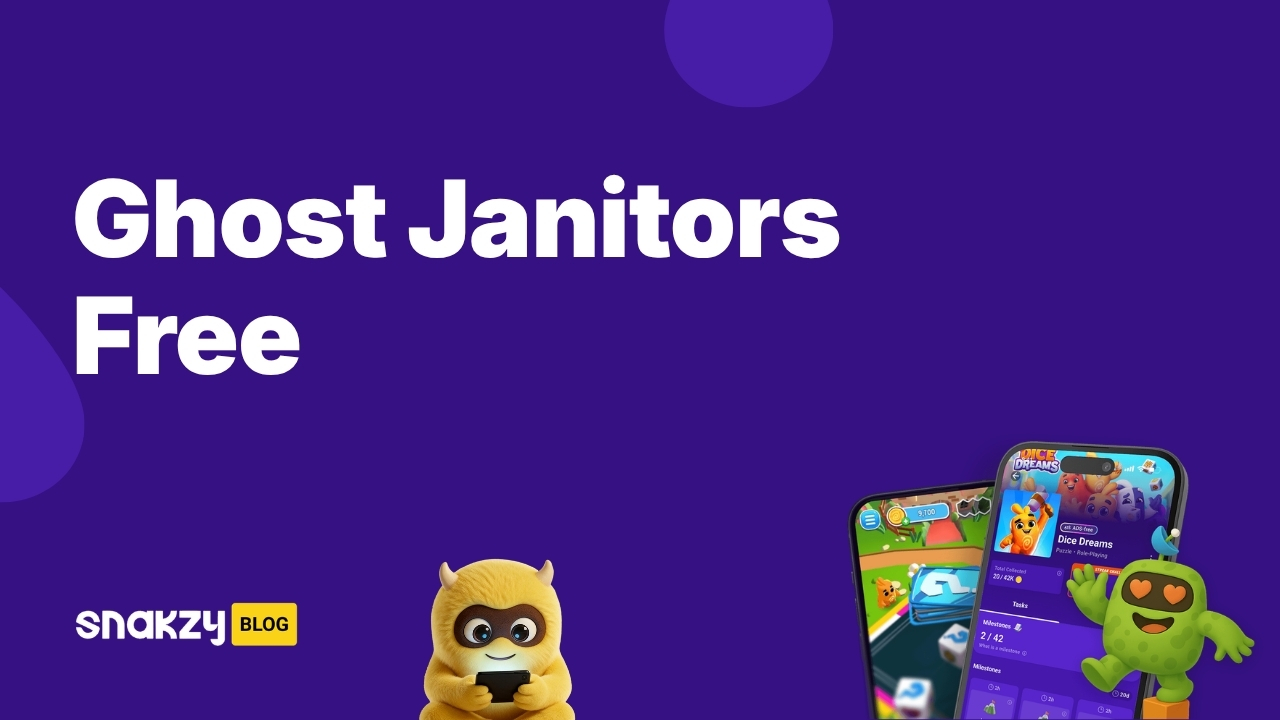 Featured image card for the Snakzy guide on how to get Ghost Janitors free on Steam.