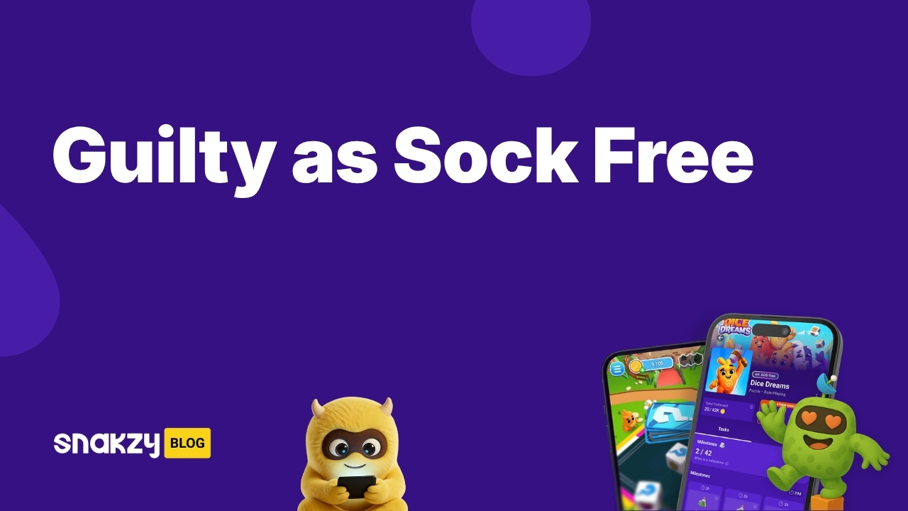 Featured image card for the Snakzy guide on how to get Guilty as Sock! free using a Steam gift card.
