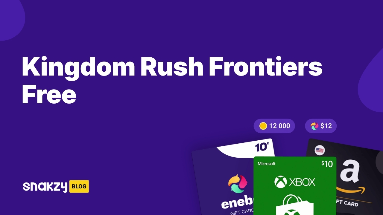 Featured image card for getting Kingdom Rush Frontiers APK free on Android through Snakzy.