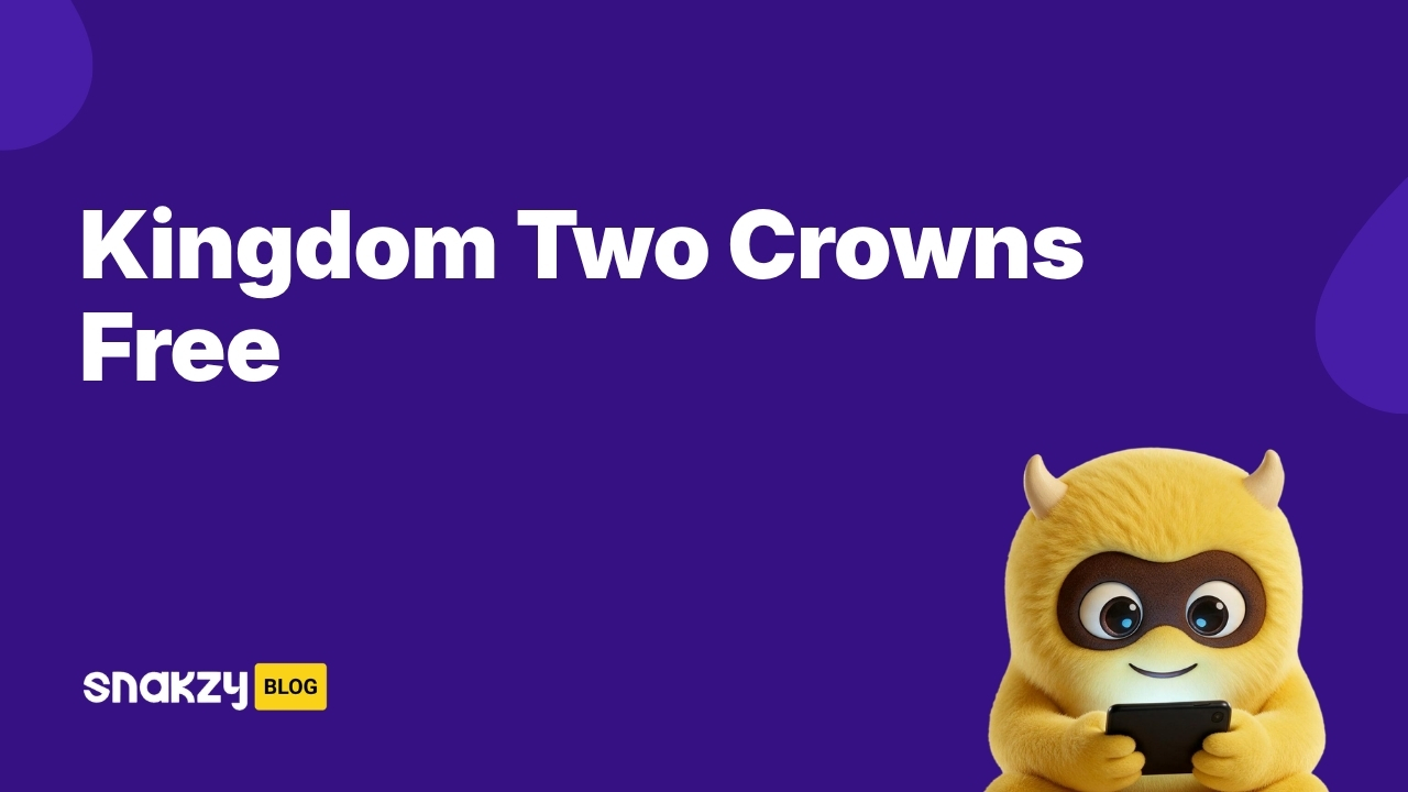 Featured card for earning Kingdom Two Crowns APK for free using Snakzy Google Play gift cards.