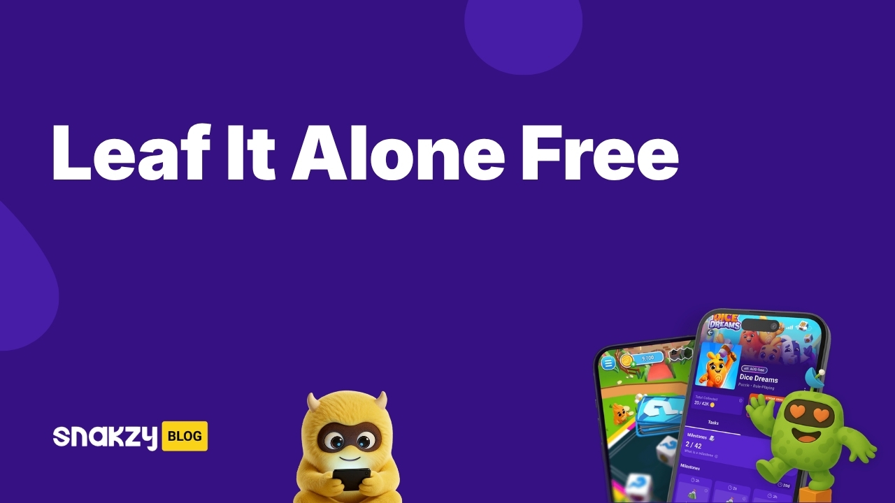 Featured image card for the Snakzy guide on how to get Leaf it Alone free on Steam.
