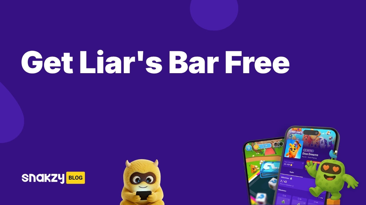 Featured image card for the Snakzy guide on getting Liar's Bar free with a Steam gift card.
