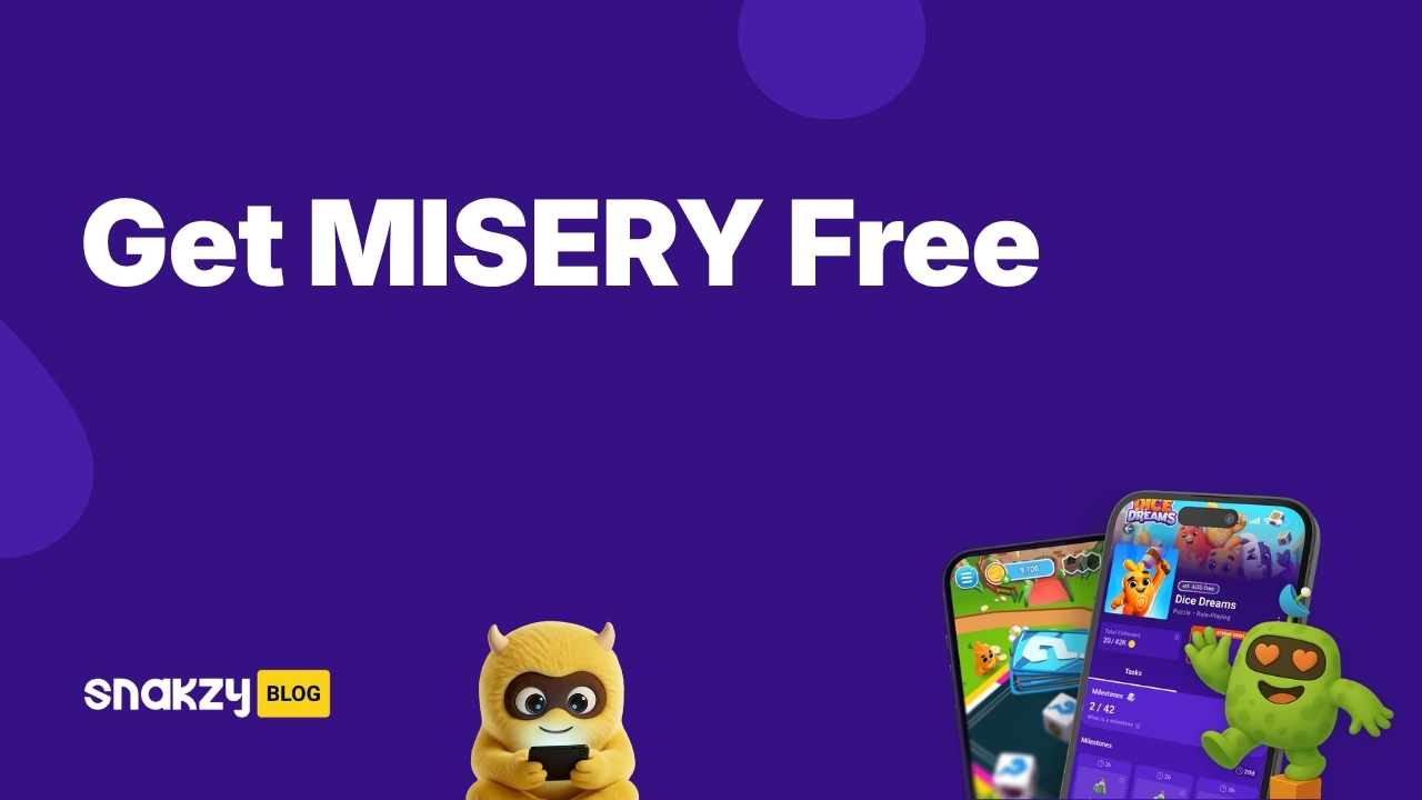 Featured image card for the Snakzy guide on getting a MISERY Steam key for free.