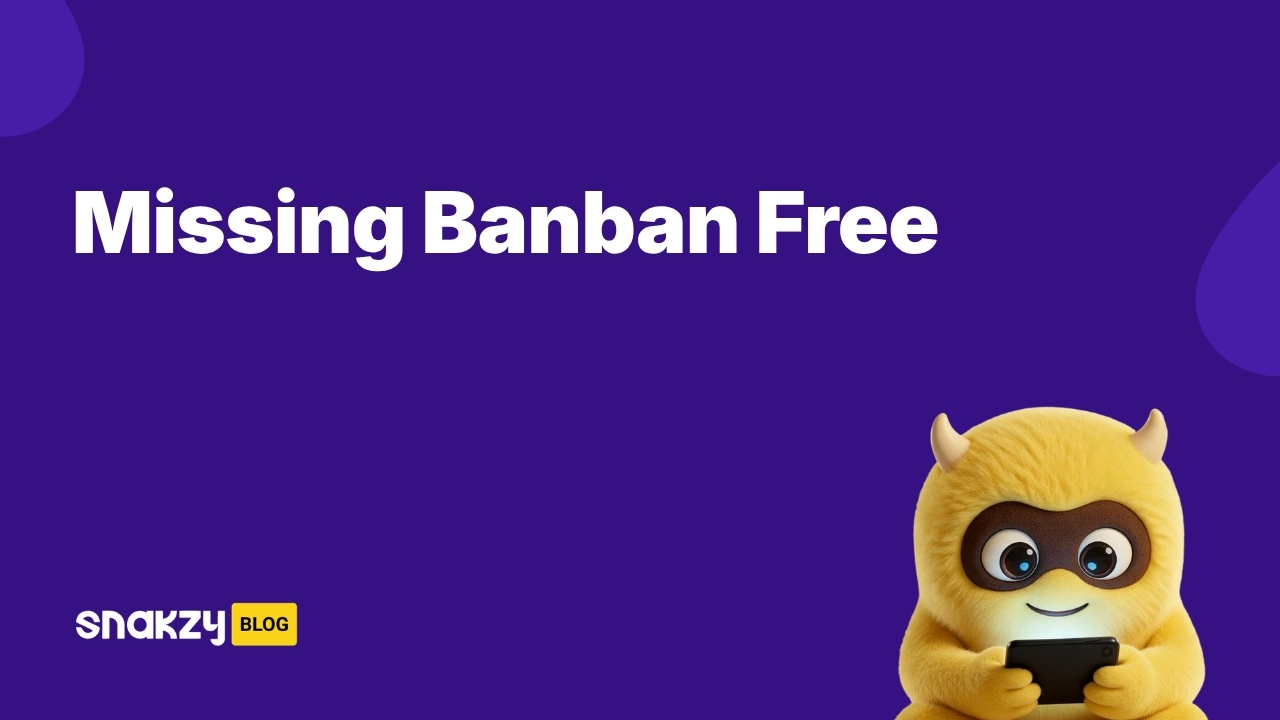 Featured image card for getting missing banban apk safely through Snakzy rewards.