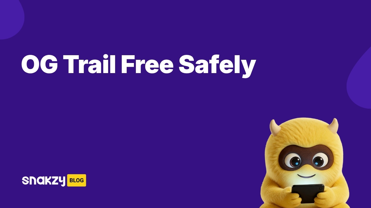 Featured guide card for getting the OG Trail Travel to Oregon APK safely through Snakzy rewards.