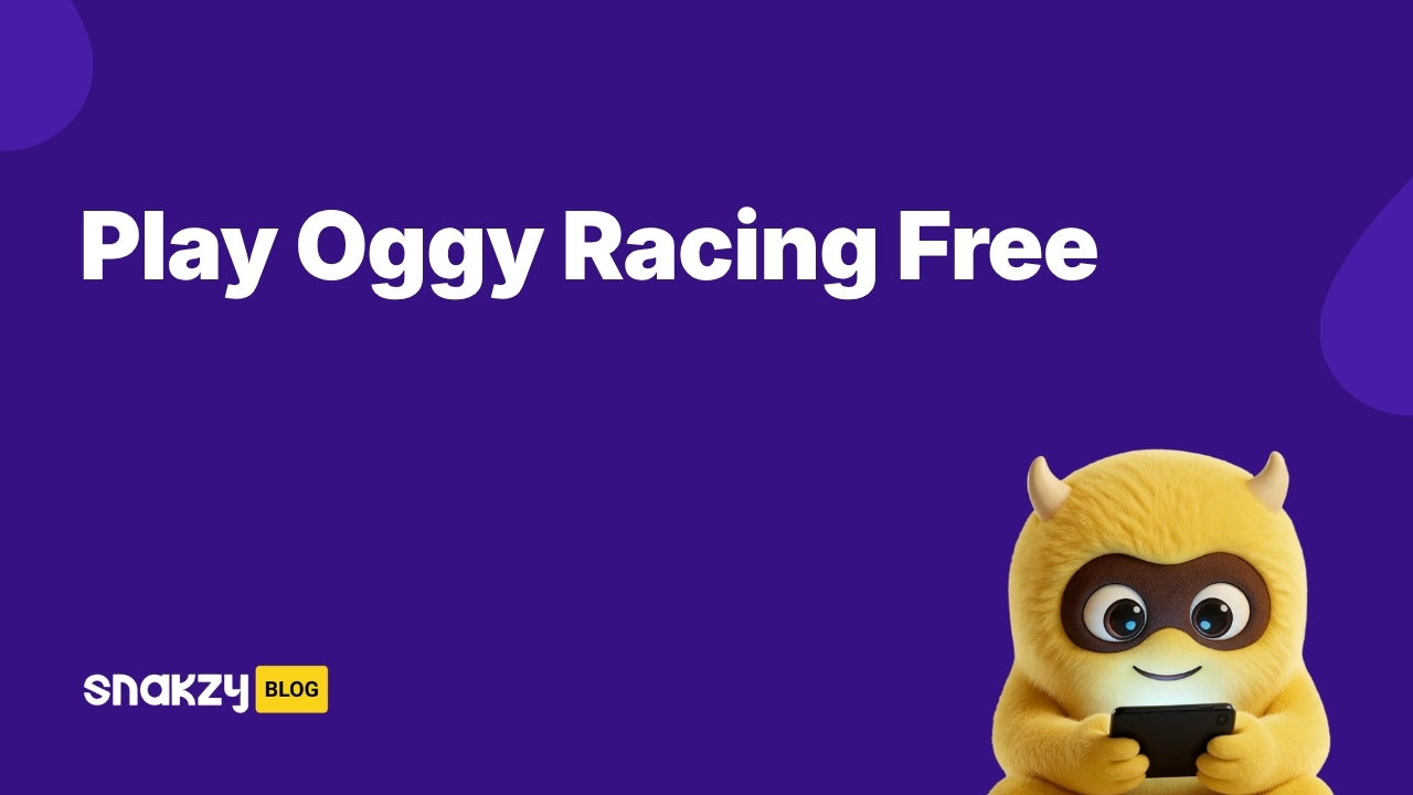 Featured image card for a guide on getting Oggy Super Speed Racing free on Android through Snakzy.