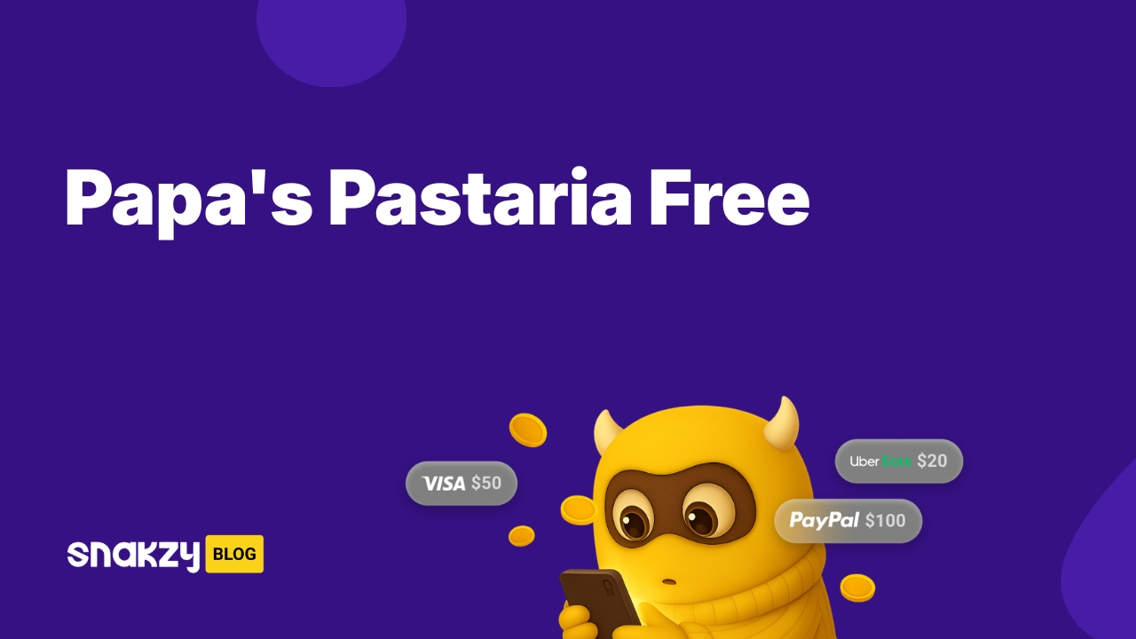 Featured image card for getting Papa's Pastaria To Go! free on Android through Snakzy.