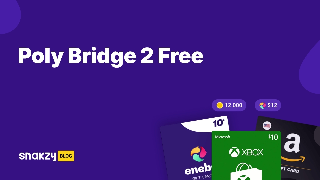 Featured image card for getting the Poly Bridge 2 APK free on Android through Snakzy.
