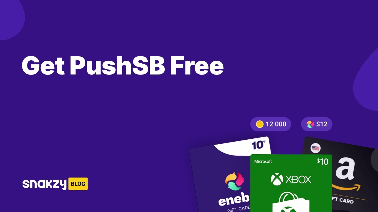 Featured card for a guide on getting the push sb apk safely on Android through Snakzy rewards.