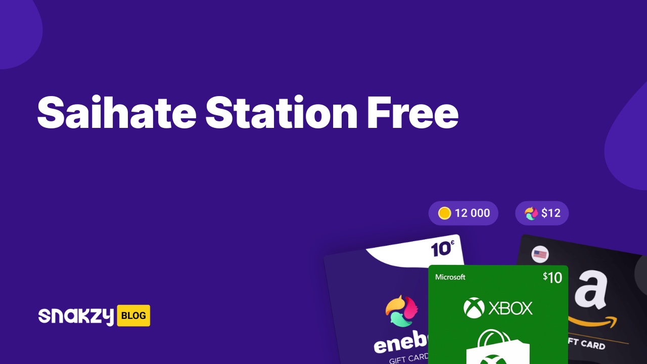 Featured image card for getting the Saihate Station APK free on Android through Snakzy rewards.