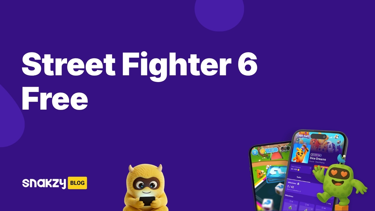 Featured image card for the Snakzy guide on how to get a street fighter 6 download for free using earned Steam gift cards.