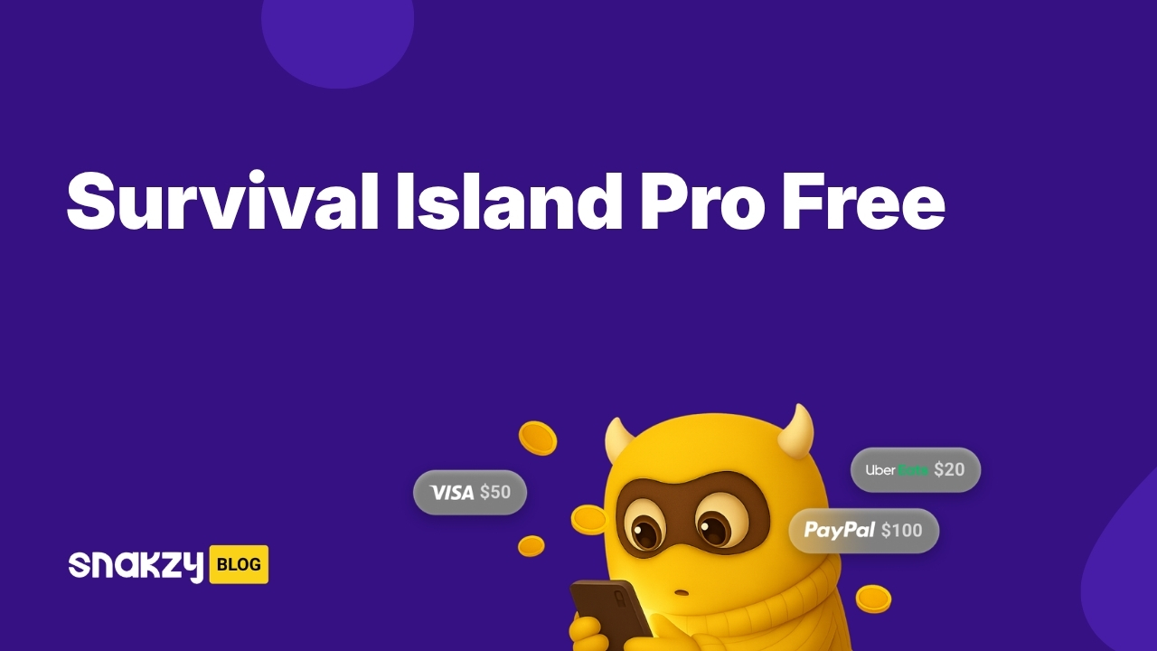 Featured image card for getting Survival Island Evolve Pro free on Android through Snakzy.