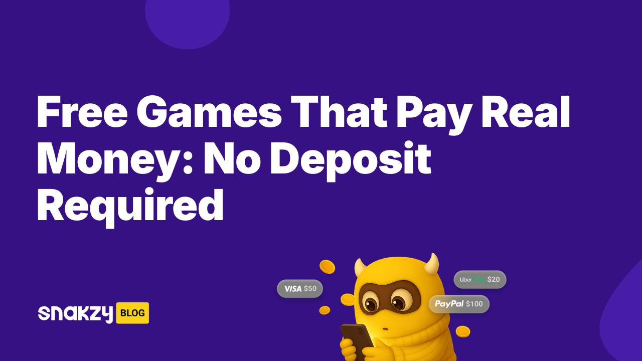 Free Games That Pay Real Money: No Deposit Required