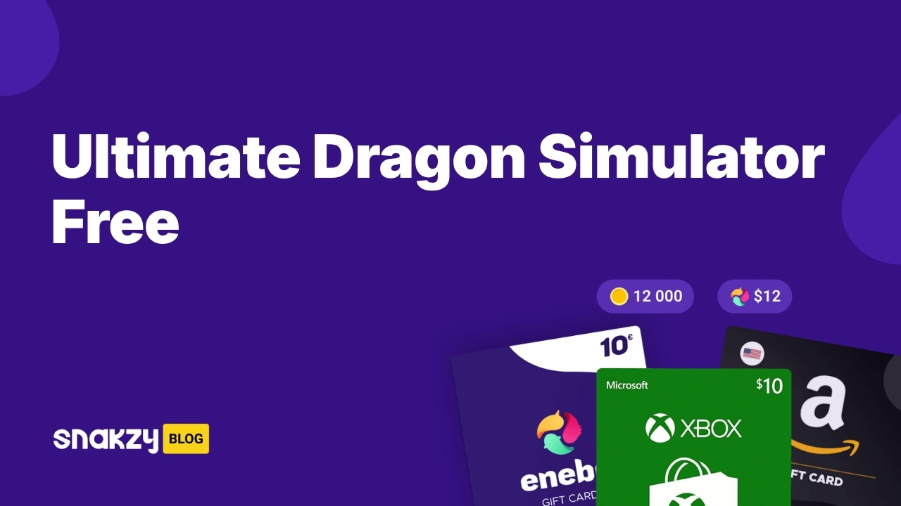 Featured image card for earning Ultimate Dragon Simulator free on Android using Snakzy.