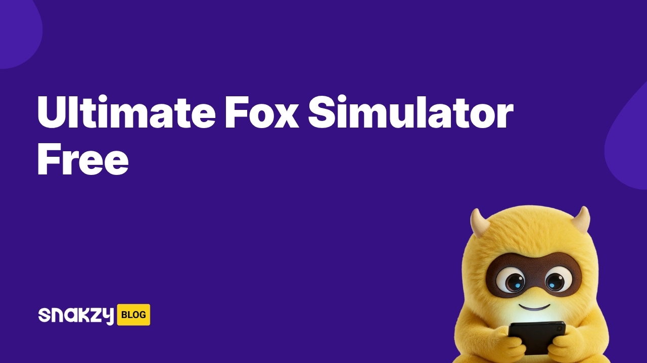 Featured image card for getting the ultimate fox simulator apk safely and free through Snakzy.