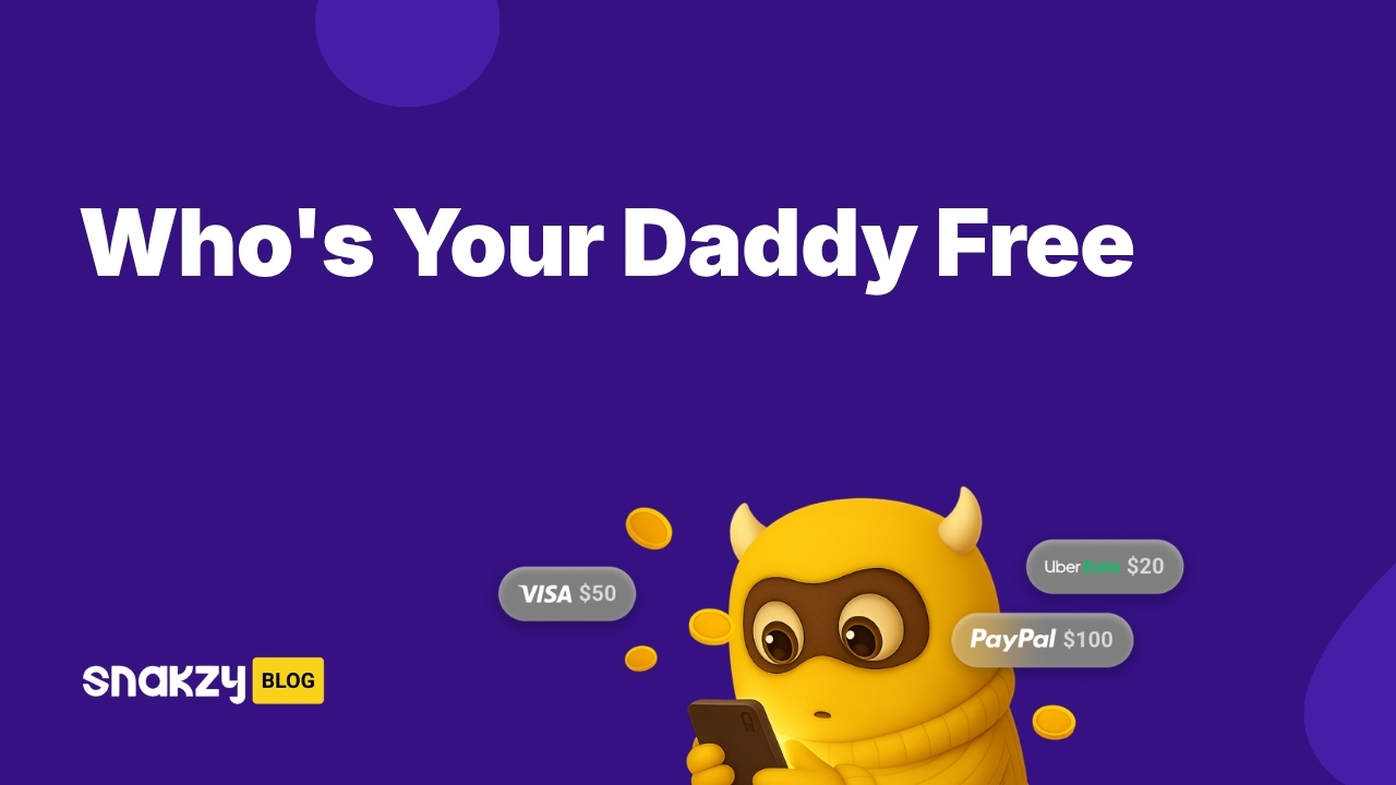 Featured image card for getting Who's Your Daddy APK free on Android through Snakzy rewards.
