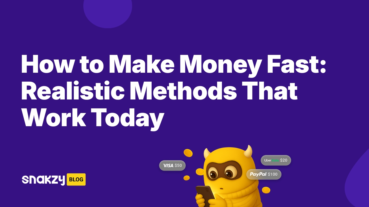 How to Make Money Fast: Realistic Methods That Work Today