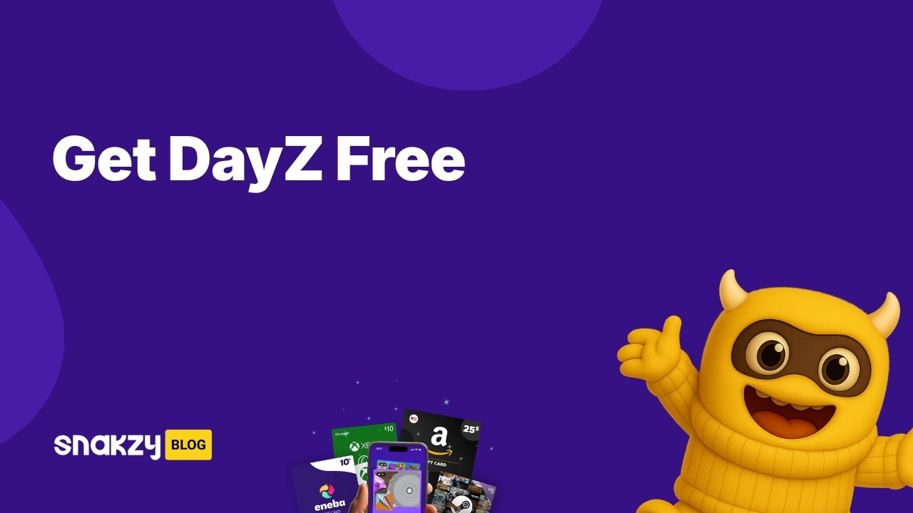 Featured image card for the Snakzy guide on how to get DayZ free on Steam.