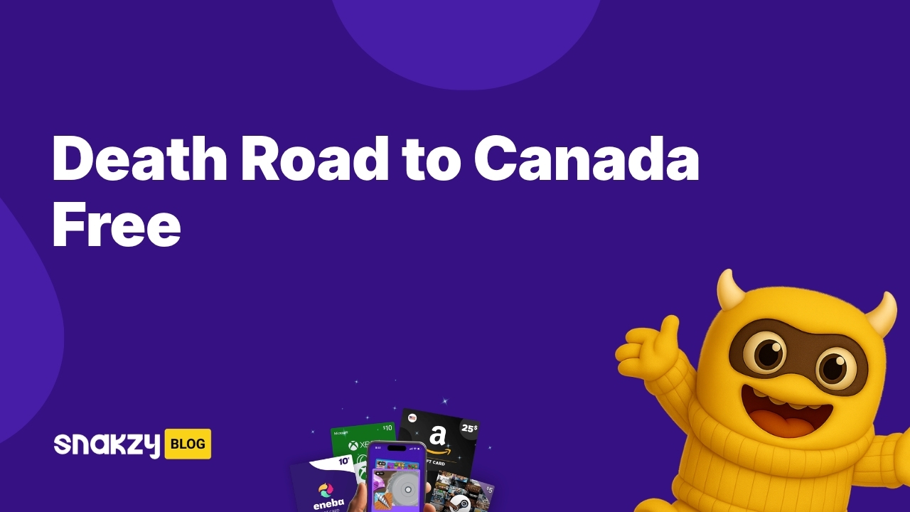 Featured image card for the Snakzy guide on getting the Death Road to Canada APK safely through Google Play.