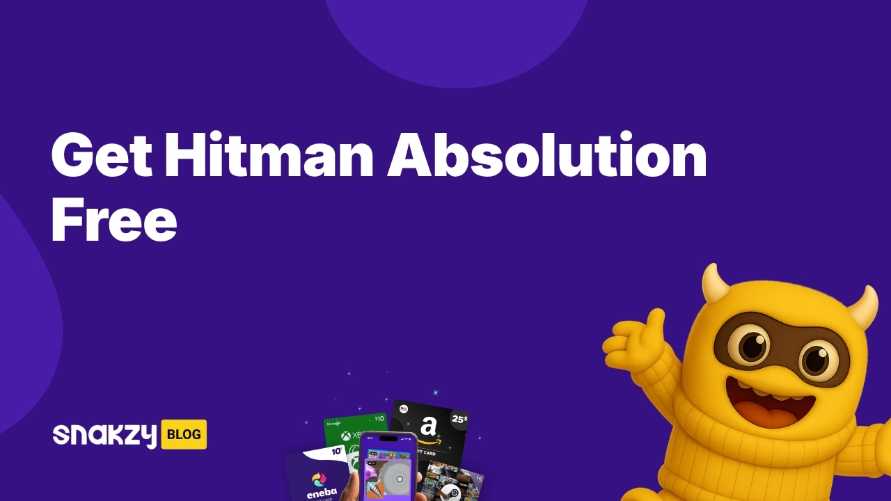Featured image card for the Snakzy guide on getting Hitman Absolution free via Steam gift cards.
