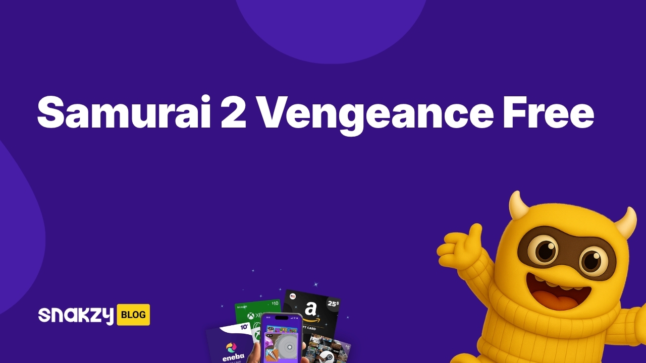 Featured image card for getting Samurai 2 Vengeance APK free through Snakzy rewards.