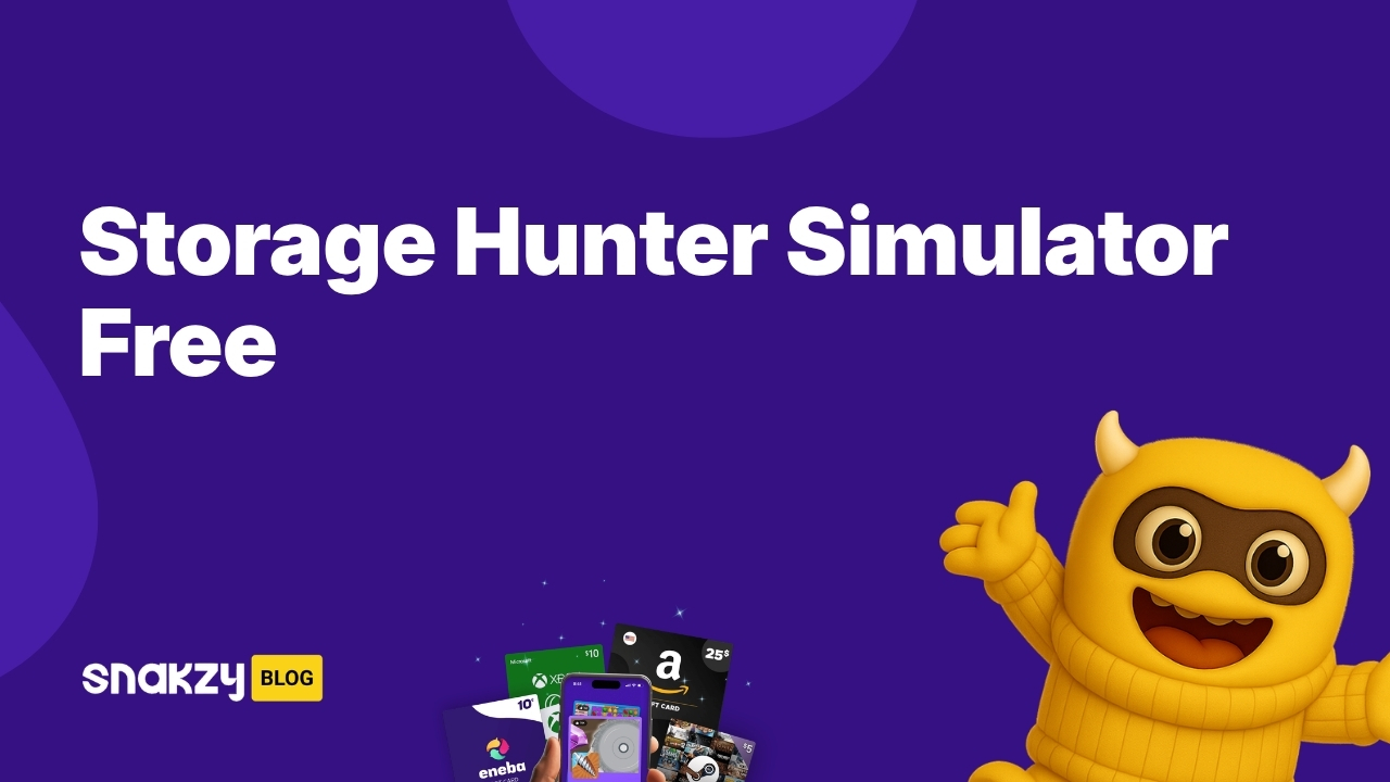 Featured image card for the Snakzy guide on how to get Storage Hunter Simulator free on Steam.
